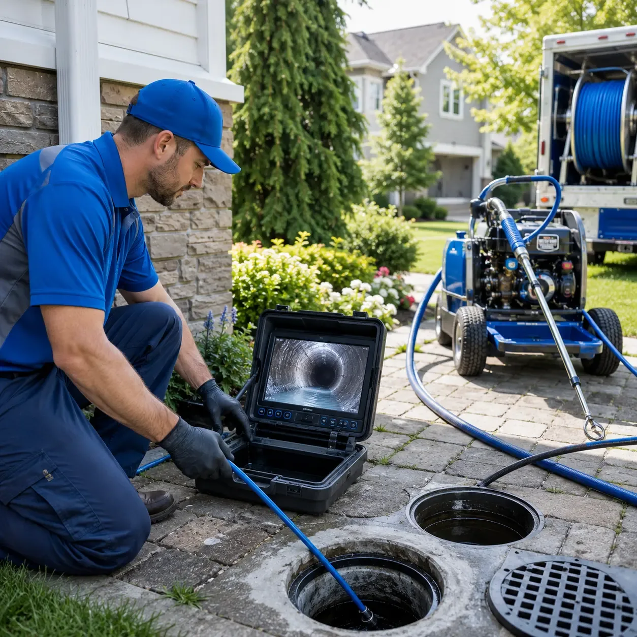 Outdoor drain cleaning professionals serving Tolland, CT