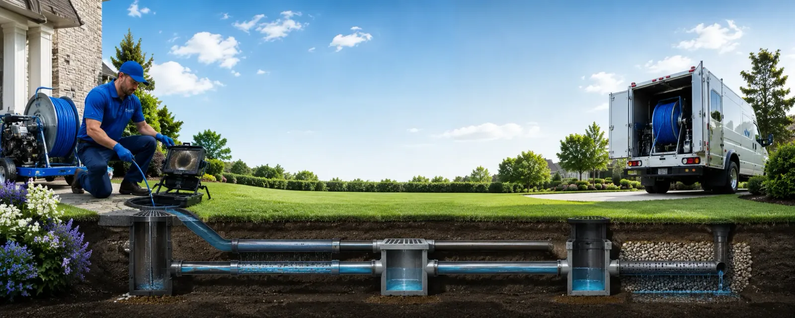 Outdoor drain cleaning information for Tolland, CT